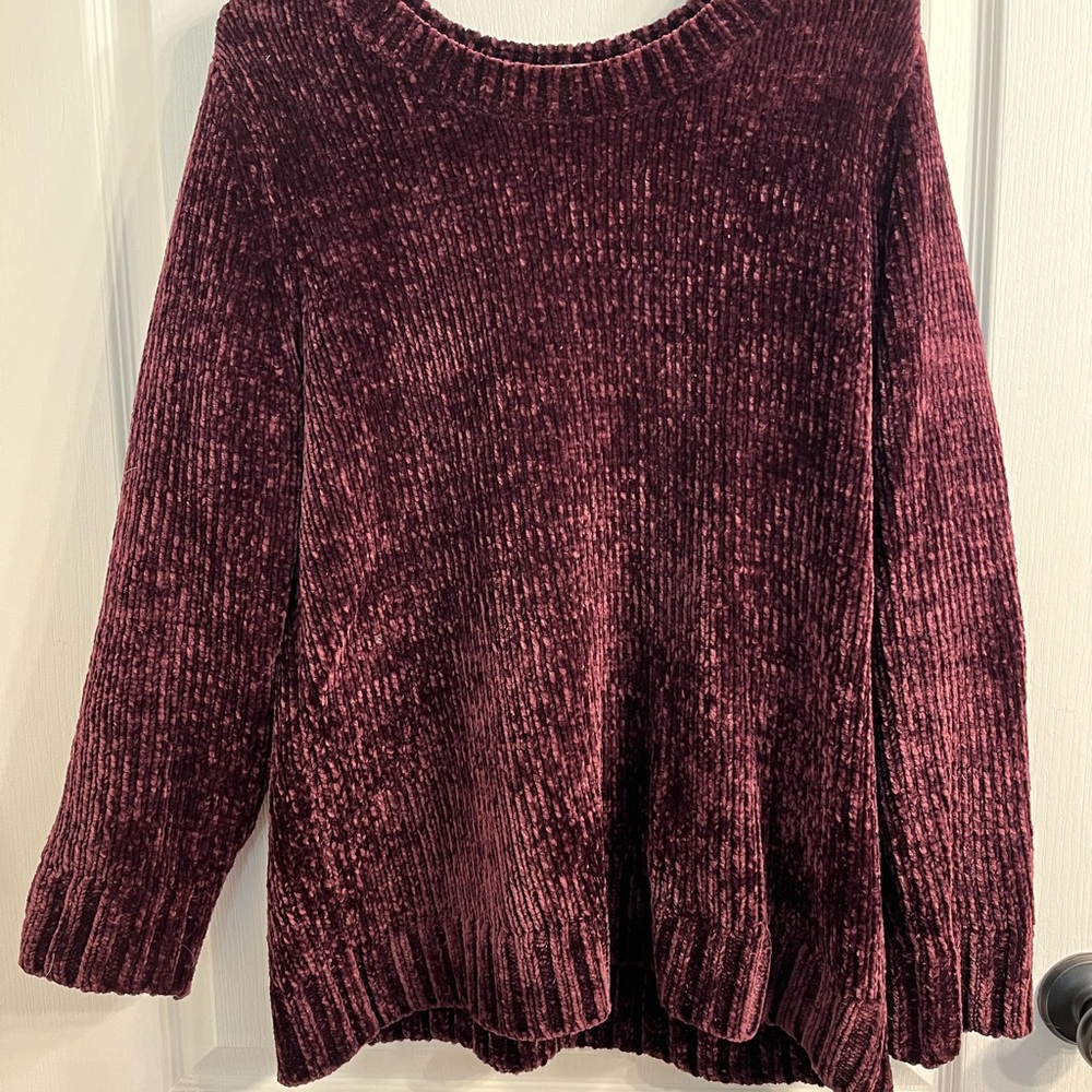 Orvis Purple Crew Neck Sweater